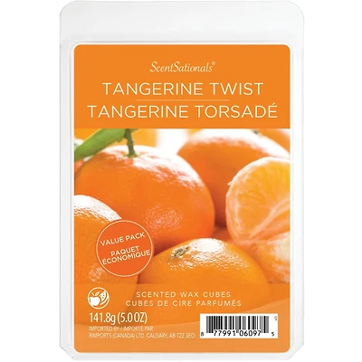 Cubes de cire parfumée ScentSationals Paquet économique - Torsade mandarine 5,0 fois (141,8 g)