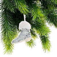 Décoration De Botte À Suspendre Disco (Argent) - Lot De 6