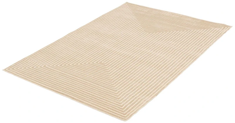 Tapis ECARPET Moderne pour Salle à Manger, Salon, Chambre Trona Ivoire