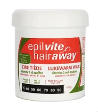 Epil-Vite / Hair-Away Lukewarm Wax Vitamin E and Azulen - 454 g, Lukewarm wax with azulen.