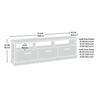 Sauder Aspen Post Entertainment Credenza in Prime Oak Finish