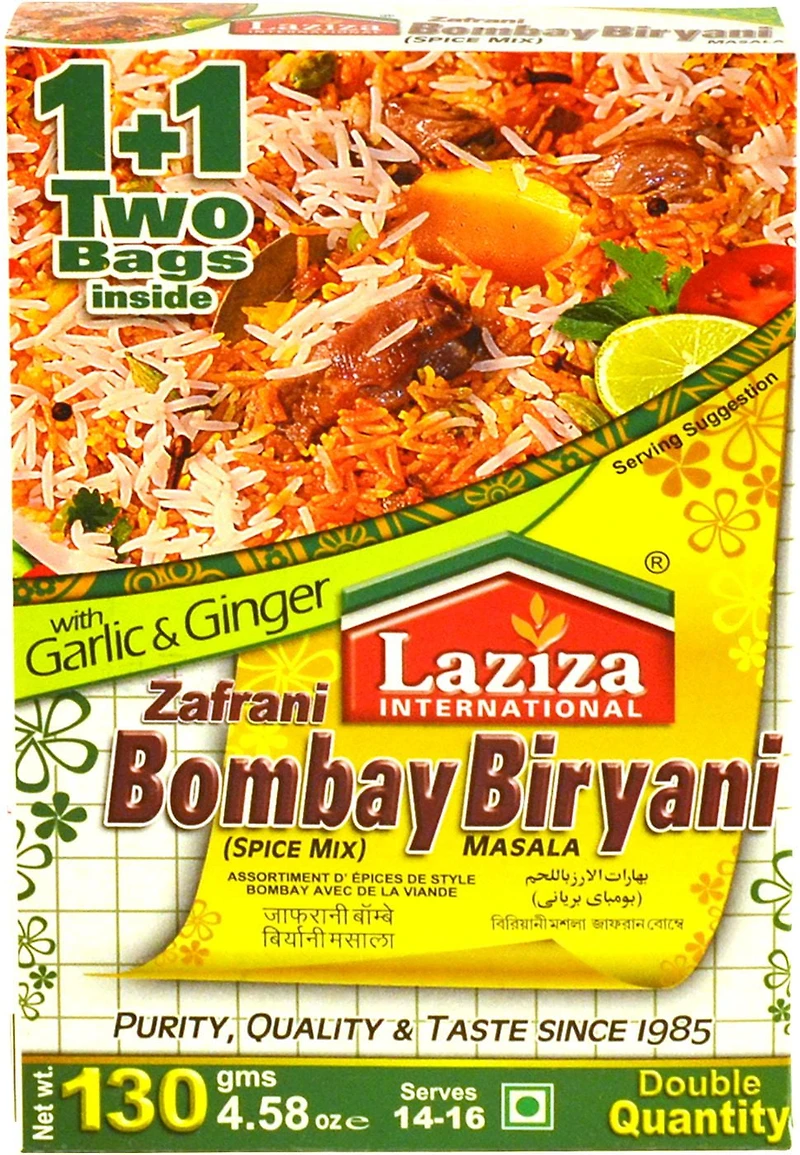 LAZIZA ZAFRANI BOMBAY BIRYANI MASALA 130GM