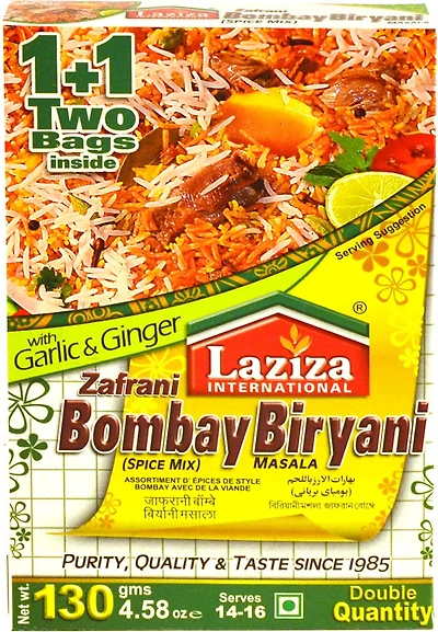 LAZIZA ZAFRANI BOMBAY BIRYANI MASALA 130GM