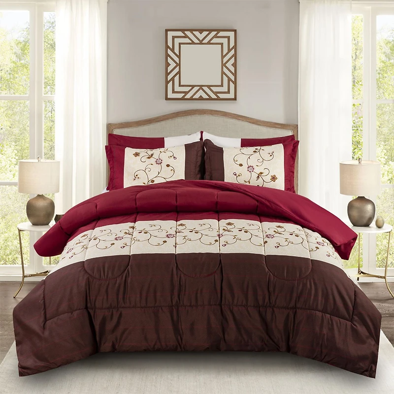 Literie Marina Décoration ultra douce et luxueuse en duvet d'oie, alternative au duvet d'oie, richement imprimée