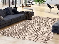 ECARPET Indoor Outdoor Area Rug for Patio, Deck, Living Room Sisal Safari Collection