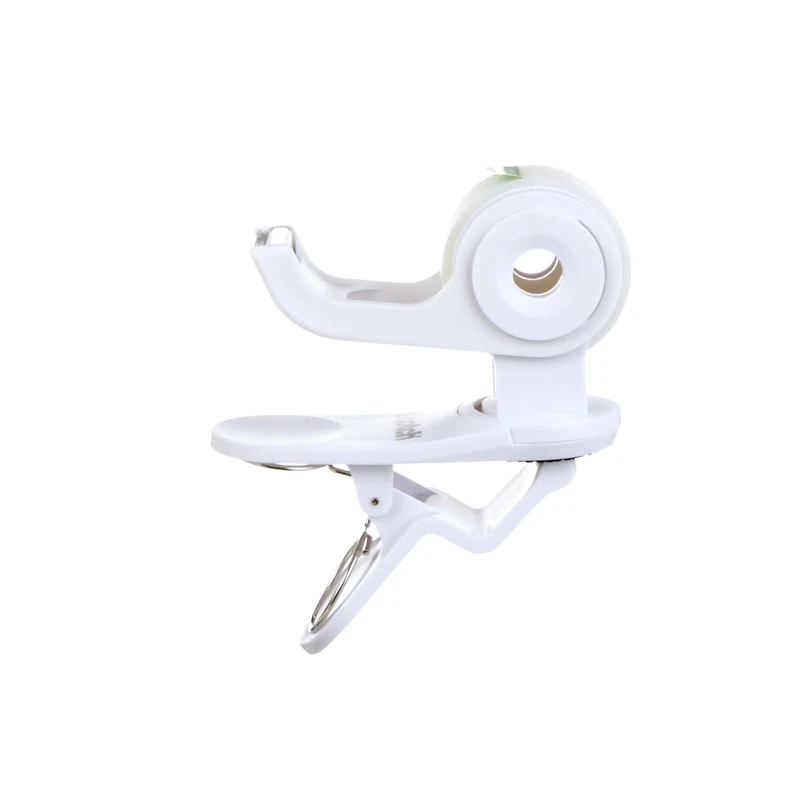 Dévidoir de ruban de bureau Scotch® C19-CLIP-SR-W, à pince pivotante, 19 mm x 8,89 m (0,75 po x 350 po) Dévidoir de ruban