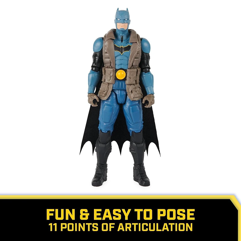 DC Comics, Batman Action Figure, 12-inch Super Hero Collectible Kids Toys for Boys and Girls