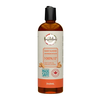 Huile d’amande douce Buhbli Brands 240 ml – 100 % pure et naturelle, embouteillée au Canada          Ask ChatGPT