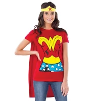 DC Comics Wonder Woman T-Shirt Women's Costume Set