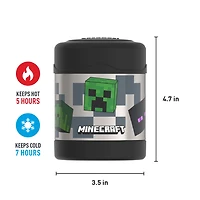 Thermos Kids Stainless Steel Vacuum Insulated FUNtainer Food Jar, 295 ml, Mincecraft, Minecraft FUNTAINER Food Jar