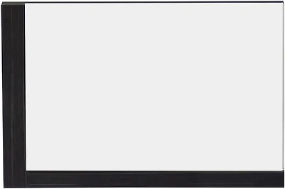 Imaginations Américaines 35.5-po. W Wood Mirror Gris