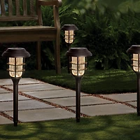Mainstays Solar LED Cage Landscape Light
