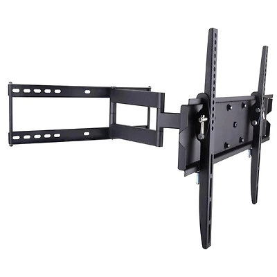 Techly 23" to 55" Full Motion Flat or Curved LCD/LED TV Wall Mount Tilt +/-12° VESA up to 400x400 mm, Black