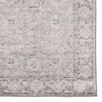 Tapis Emerald Farlin noir & ivoire de 6 pi 7 po x 9 pi 7 po