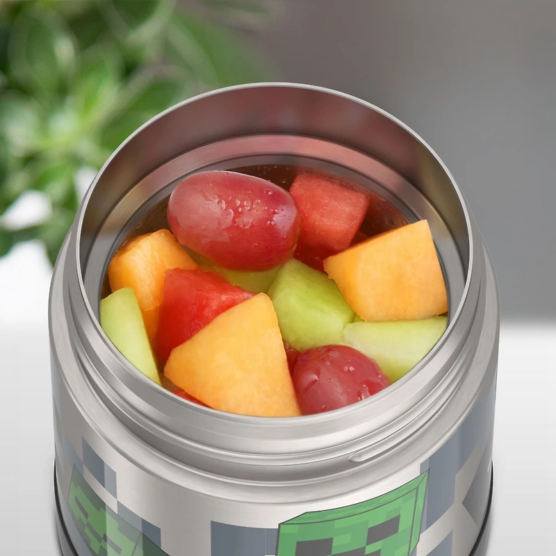 Thermos Kids Stainless Steel Vacuum Insulated FUNtainer Food Jar, 295 ml, Mincecraft, Minecraft FUNTAINER Food Jar
