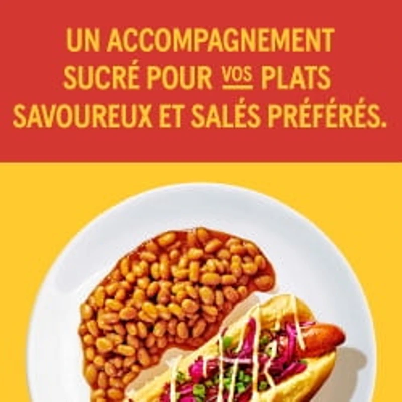 Fèves au lard à saveur de bacon et de cassonade avec sauce aigre-douce style de la maison de BUSH'S(MD)