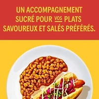 Fèves au lard à saveur de bacon et de cassonade avec sauce aigre-douce style de la maison de BUSH'S(MD)