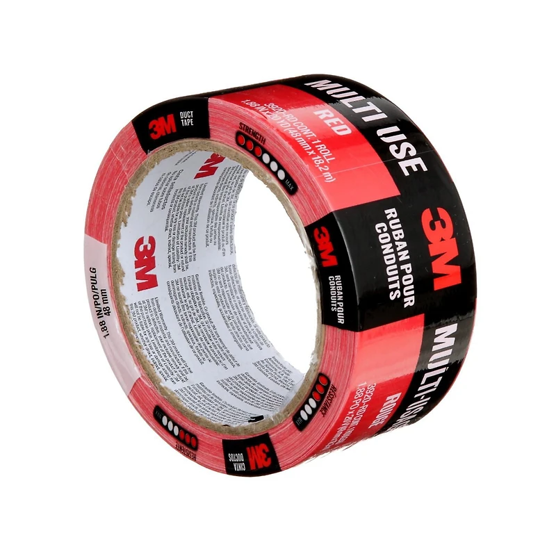 3M™ Multi-Purpose Duct Tape, 3920-RD, Red, 1.88 in x 20 yd, 1 Per Pack