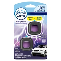 Febreze Car Air Freshener, Odor-Fighting Automotive Vent Clip, Midnight Storm Scent, 4ML