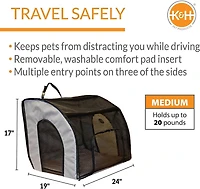 K&H Travel Safety Porte-avions Gray Moyen
