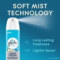 Glade® Air Freshener Odor Fighting Room Spray, Aqua Waves, 226g