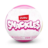 Snackles Peluche série 3 5 pouces sous licence de ZURU, Peluche avec licence accessoires Snack Brand