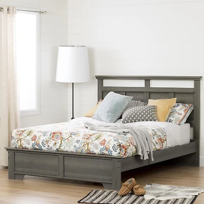 Platform Bed and Headboard Set from the collection Versa South Shore