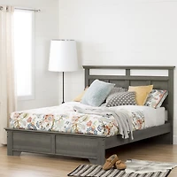 Platform Bed and Headboard Set from the collection Versa South Shore