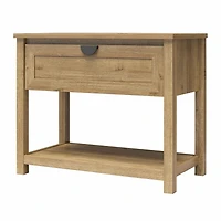 Mr. Kate Primrose Wide 1 Drawer Nightstand with Open Shelf, Natural