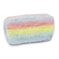 Pen + Gear Ombre Plush Pencil Pouch with Multi-colour Stripes Pattern