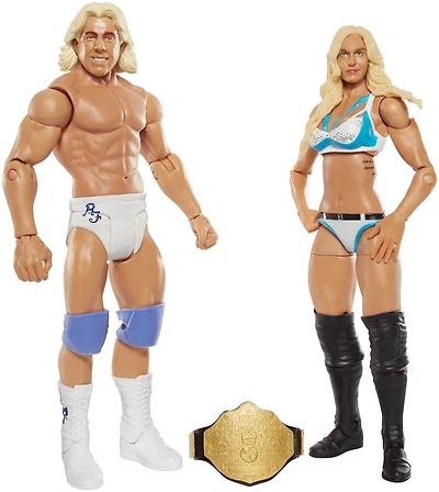 WWE – Coffret de 2 figurines – Charlotte et Ric Flair