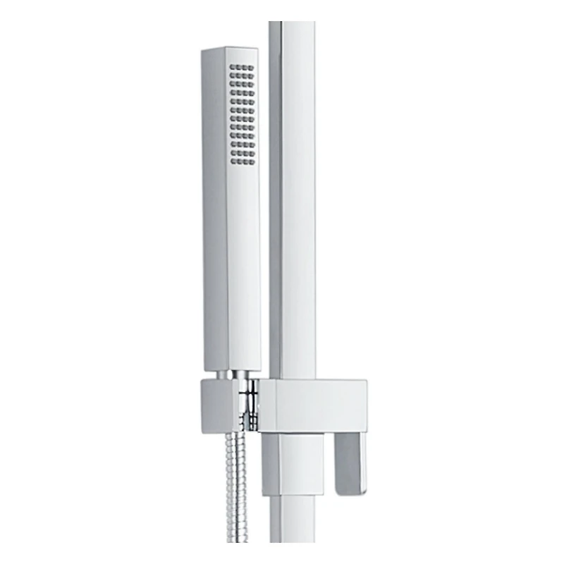 Douchette à 1 réglage d'akuaplus® avec système de barre murale ajustable 29 3/4 po (75.5 cm).  Fini chrome