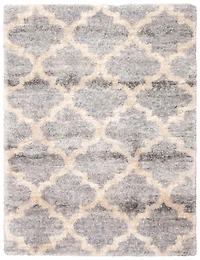 ECARPET Trellis Frieze Area Rug Fluffy Carpet for Bedroom, Ultra Soft & Plush Annica Collection
