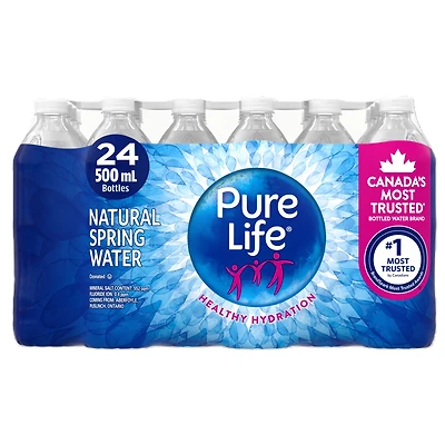 Eau de source naturelle - Pure Life 24x500ml