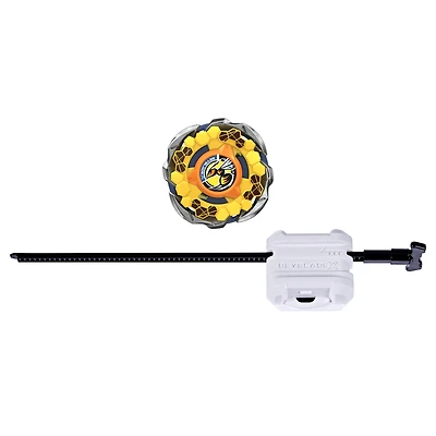 Beyblade X Starter Pack Fort Hornet R 7-60T CX, toupie et lanceur