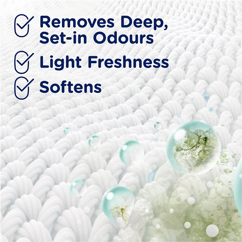 Downy Purifying Rinse Laundry Odour Remover, Cool Cotton Scent, Fabric Softener and Laundry Odour Removal Rinse, Fights Odours at the source, HE Compatible, 70 Loads, 1.41 L
