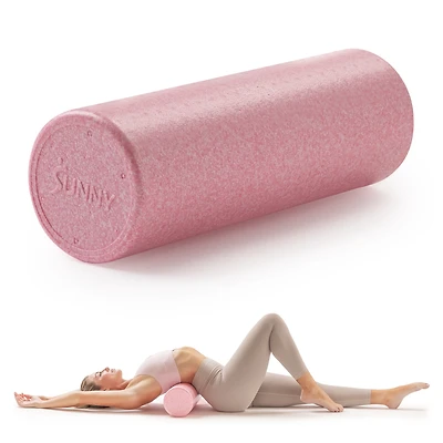 Sunny Health & Fitness 24" Yoga Foam Roller (Pink)