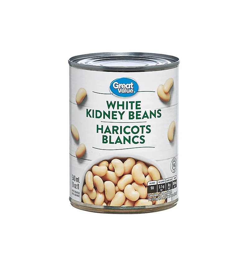 Great Value White Kidney Beans, 540 mL