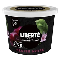 Yogourt Liberté Méditerranée 9 %, cerise noire, 500 g