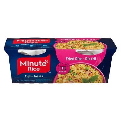 Minute Rice Fried Rice Cups 2x125g (250g), Minute Rice Fried Rice Cups  250g