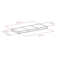 Winsome 2-Piece Hall Storage Bench with Cushion Seat - 94392