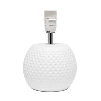 Simple Designs Studded Texture Ceramic Table Lamp, Blue