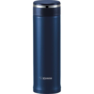 Tasse en acier inoxydable Zojirushi avec filtre de feuille de thé SM-JTE46, bleu profond