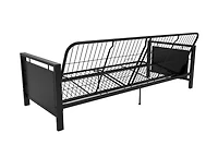 Cadre de futon avec accoudoirs en métal Henley