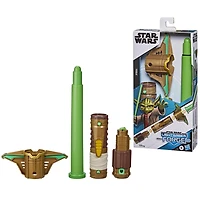 Star Wars Lightsaber Forge Yoda Extendable Green Lightsaber Toy, Customizable Roleplay Toy for Kids Ages 4 and Up