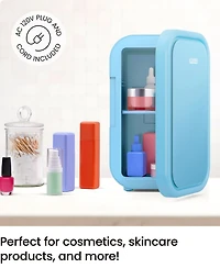 Mini-réfrigérateur portable ICEMAN avec 8 canettes de 355 ml (12 oz), refroidit et chauffe, prise pour voiture incluse - Bleu, Nouveau