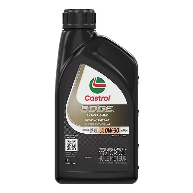 Castrol EDGE 0W30 Full Synthetic 1 Litre, Castrol EDGE 0W30 A3/B4 Euro Spec 1L Bottle