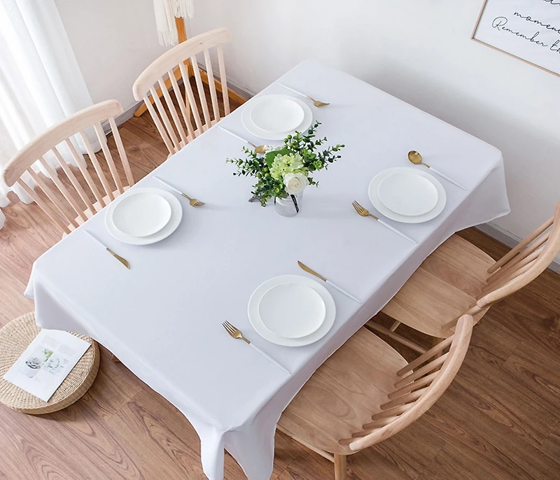 Fabstyles Hotel 100% Cotton Solid Table Cloth