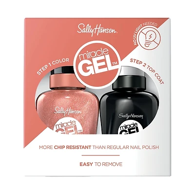 Sally Hansen - Vernis à ongles Miracle Gel, Duo Pack
