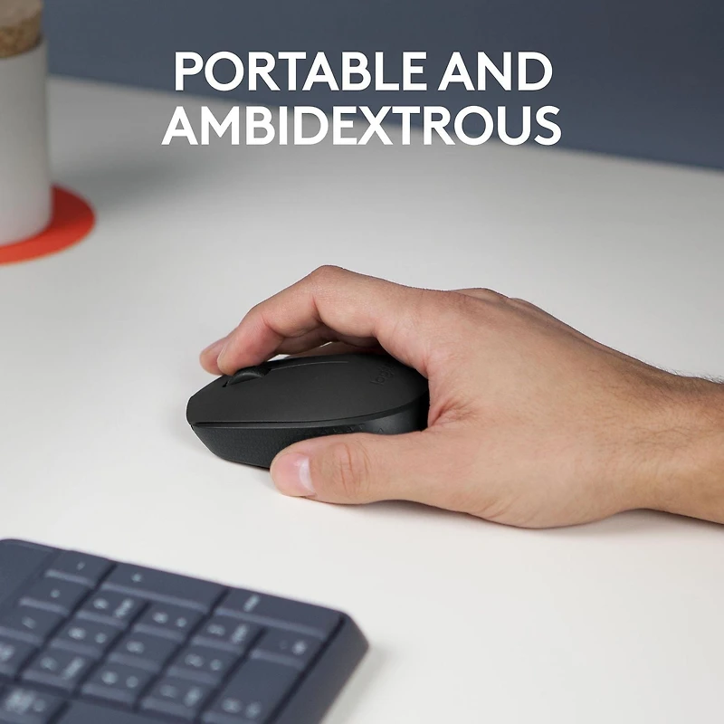 Logitech Souris Sans Fil M170, 2,4 GHz , Avec récepteur USB ultra-discret - Noir Vie de la batterie de 12 mois